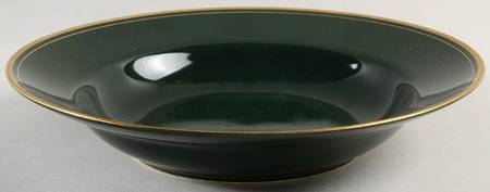 Pavillon Hunter Green Large Rim Soup Bowl
