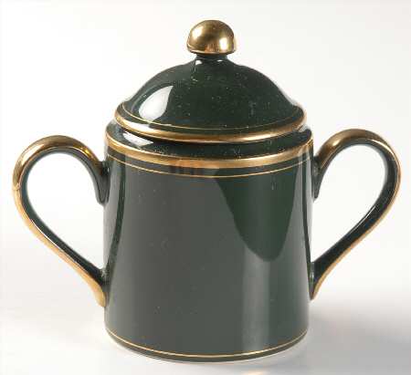 Pavillon Hunter Green Sugar Bowl & Lid
