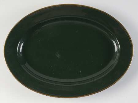 Pavillon Hunter Green 14" Oval Serving Platter