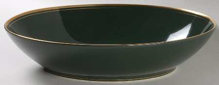 Pavillon Hunter Green 10" Oval Vegetable Bowl