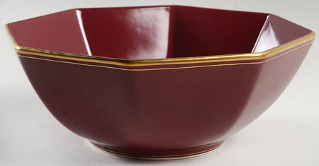 Pavillon Plum 9" Octagonal Vegetable Bowl