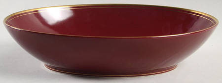 Pavillon Plum 10" Oval Vegetable Bowl