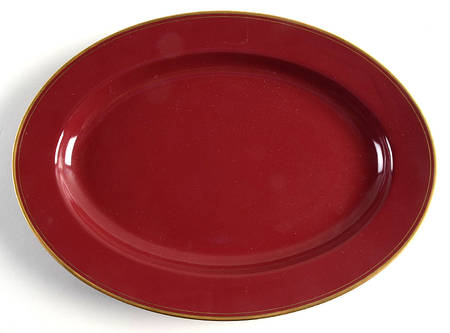 Pavillon Plum 14" Oval Serving Platter