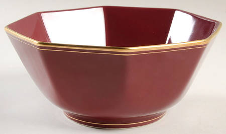 Pavillon Plum 7" Octagonal Vegetable Bowl