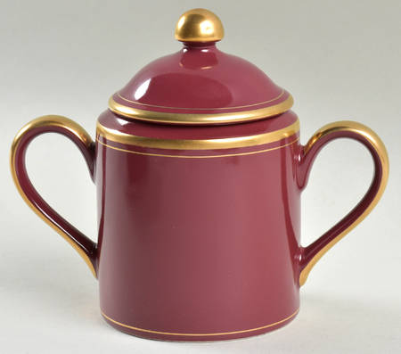 Pavillon Plum Sugar Bowl & Lid