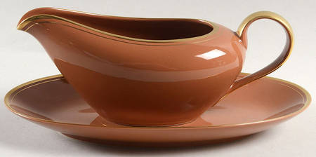 Pavillon Sandalwood Gravy Boat & Underplate/Relish