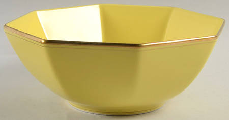 Pavillon Yellow 9" Octagonal Vegetable Bowl