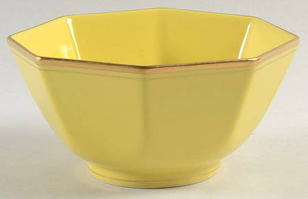 Pavillon Yellow 5" Octagonal Vegetable Bowl