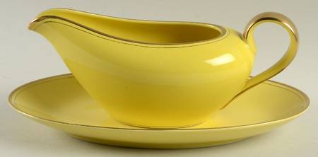 Pavillon Yellow Gravy Boat & Underplate