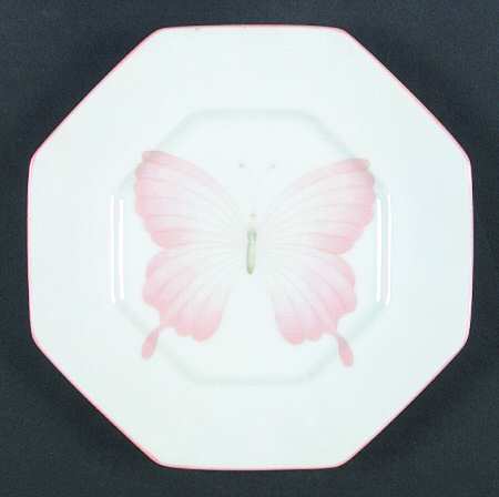 Peach Butterfly Salad Plate