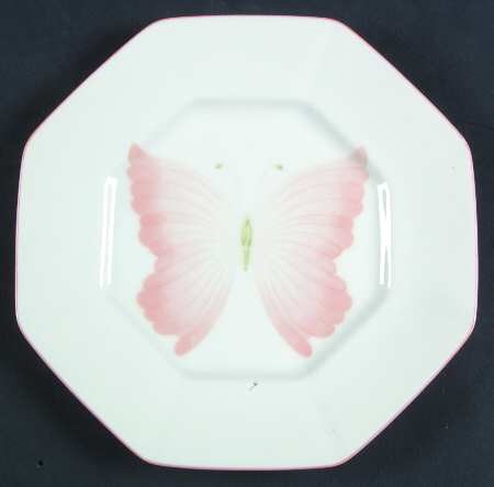 Peach Butterfly Salad Plate