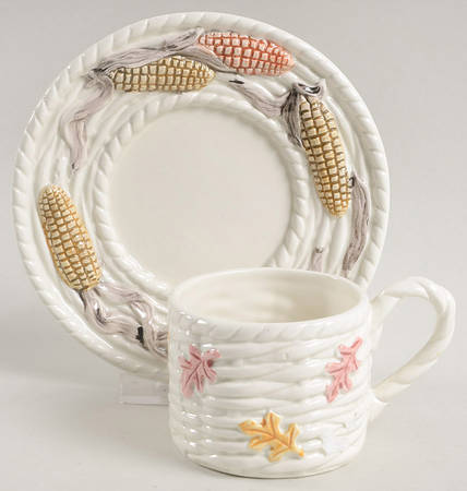 Pilgrims Progress Flat Demitasse Cup & Saucer Set