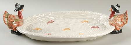 Pilgrims Progress 14" Oval Serving Platter by Fitz & Floyd