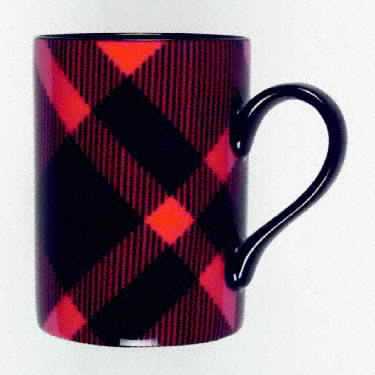 Black and Red Plaid Mug