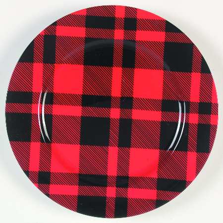 Black and Red Plaid by Fitz &amp; Floyd