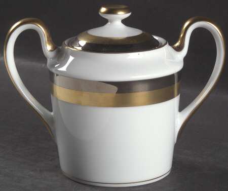 Platine D'Or (Round) Sugar Bowl & Lid