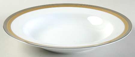 Platine D'Or (Round) Rim Soup Bowl