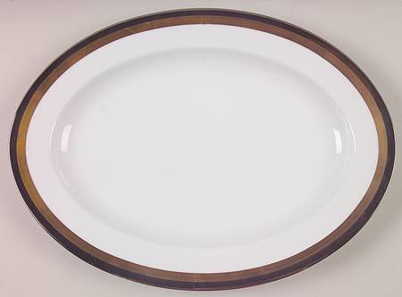 Platine D'Or (Round) 14" Oval Serving Platter by Fitz & Floyd