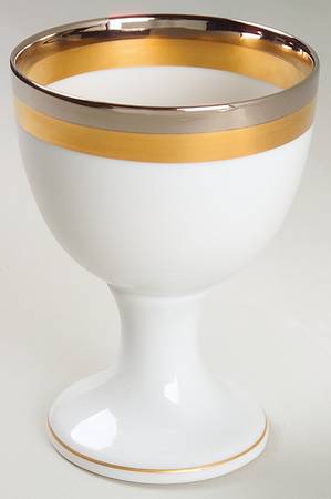 Platine D'Or (Round) China Goblet by Fitz & Floyd