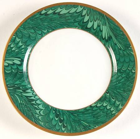 Plume D'Or Teal Green Bread & Butter Plate