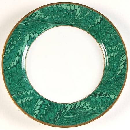 Plume D'Or Teal Green Salad Plate