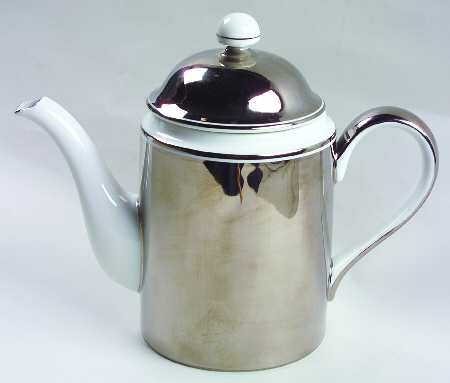 Platinum Rondelet Coffee Pot & Lid