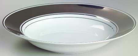Platinum Rondelet Large Rim Soup Bowl