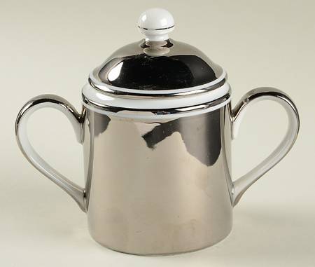 Platinum Rondelet Sugar Bowl & Lid