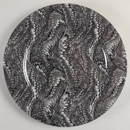 Plume Black Service Plate (Charger)