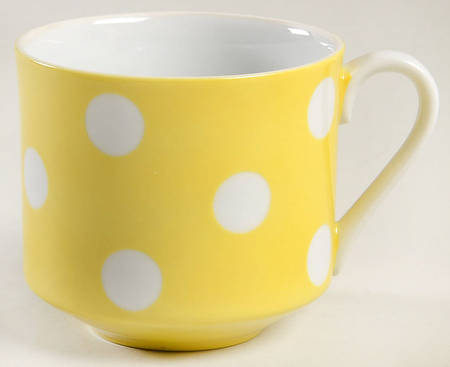 Polka Dots (White Dots on Yellow) Snack Cup