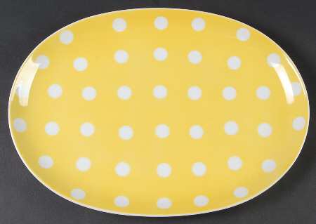 Yellow Polka Dot Dessert Plates, Pack Of 8 - Fun Party Plates For Cake & Snacks