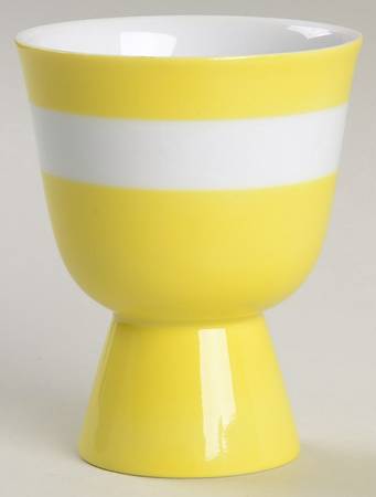 Polka Dots (White Dots on Yellow) Double Egg Cup