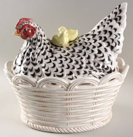 Poulet Tureen & Lid