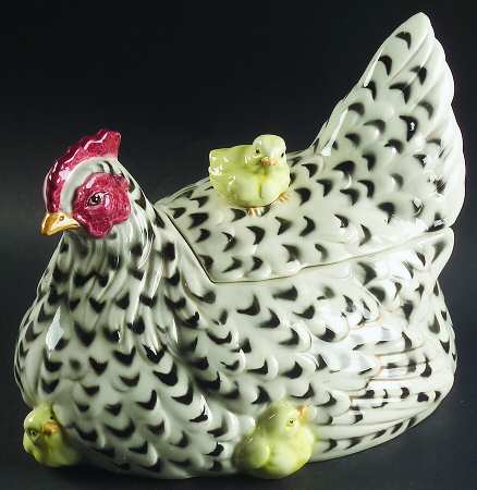 Poulet Cookie Jar & Lid by Fitz & Floyd