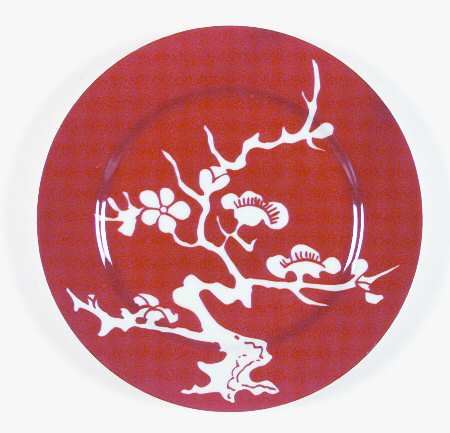 Prunier De Chine Red (Negative) by Fitz &amp; Floyd