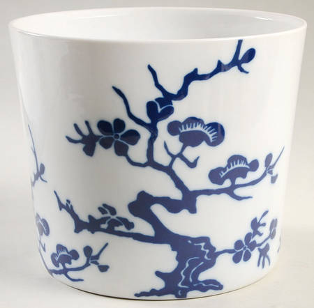 Prunier De Chine Cobalt (Positive) 6" Cachepot