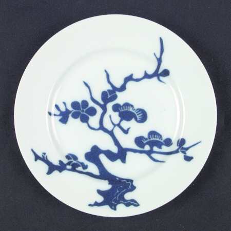 Prunier De Chine Cobalt (Positive) Salad Plate