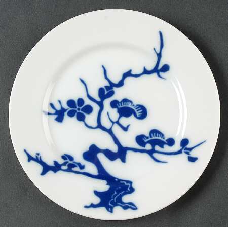 Prunier De Chine Cobalt (Positive) Bread & Butter Plate