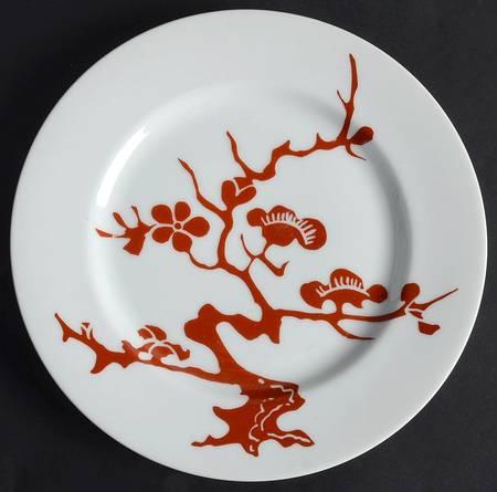 Prunier De Chine Red (Positive) Salad Plate