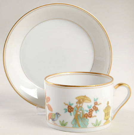 Promenade Flat Cup & Saucer Set