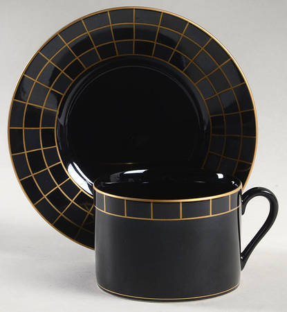 Quadrille Flat Cup & Saucer Set