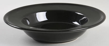 Quadrille Black (Earthenware) Rim Soup Bowl