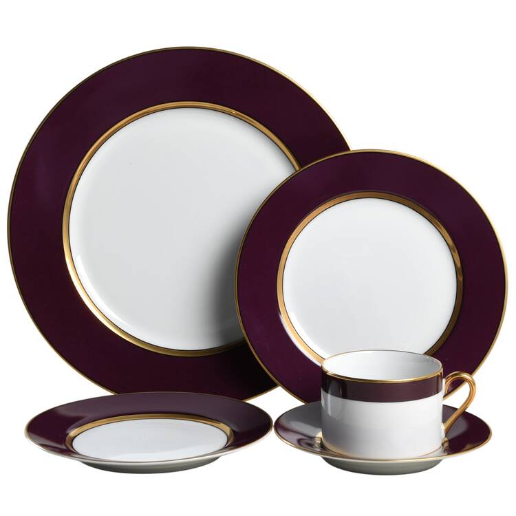 Renaissance Aubergine 5 Piece Place Setting