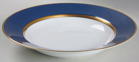 Renaissance Cerulean Blue (Japan) Large Rim Soup Bowl