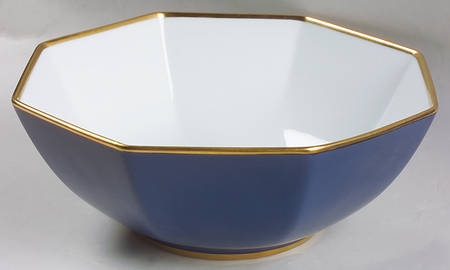 Renaissance Cerulean Blue (Japan) 9" Octagonal Vegetable Bowl