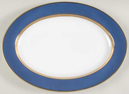 Renaissance Cerulean Blue (Japan) 14" Oval Serving Platter