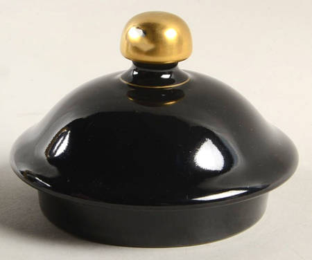 Renaissance Black On Buff Lid for Coffee Pot