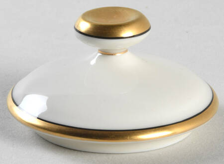 Renaissance Black On Buff Lid for Sugar Bowl