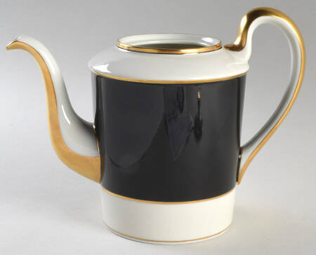 Renaissance Black On Buff Coffee Pot No Lid