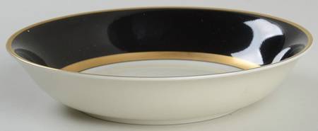 Renaissance Black On Buff Fruit/Dessert (Sauce) Bowl